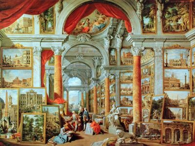PGP 003 / Giovanni Paolo PANINI / Pıcture Gallery Wıth Vıews Of Modern Rome