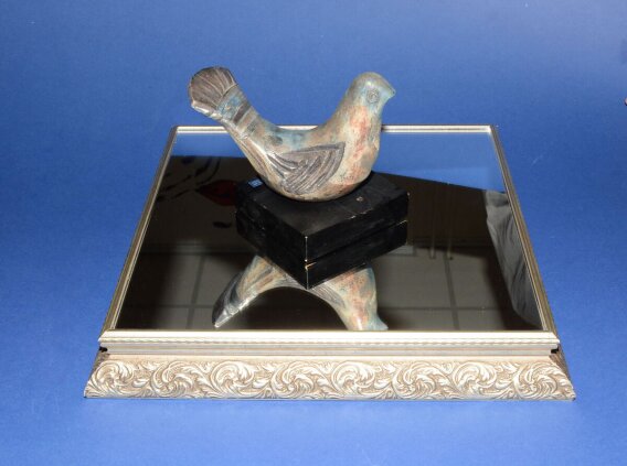 4014 PAPATYA KLASİK MOTİFLİ RESİM ÇERÇEVESİ 4014-SILVER